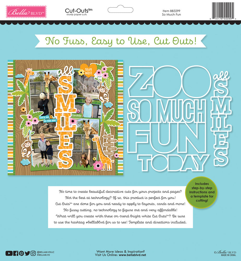 Bella Blvd Zoo Day Cut-Outs - So Much Fun