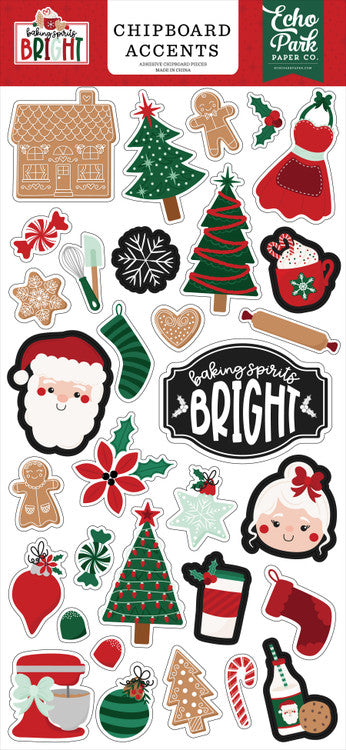 Echo Park Baking Spirits Bright Chipboard Accents