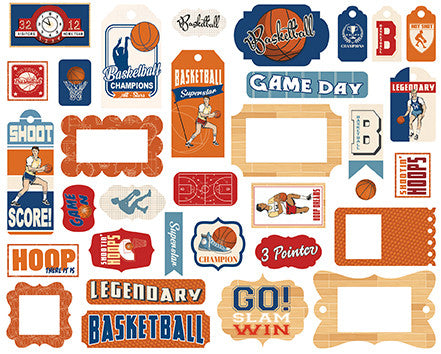 Carta Bella Frames & Tags - Slam Dunk