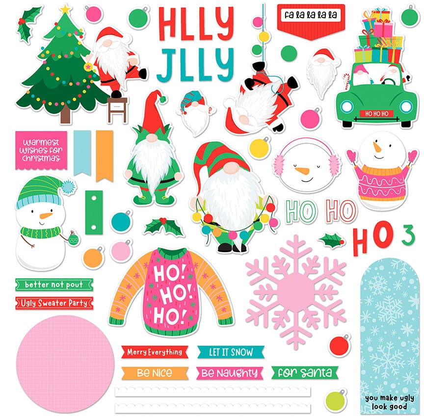 Photoplay Tulla & Norbert's Christmas Party - Card Kit Stickers