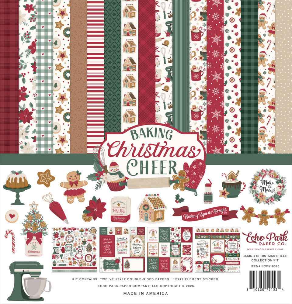 Echo Park 12X12 Collection Kit, Baking Christmas Cheer