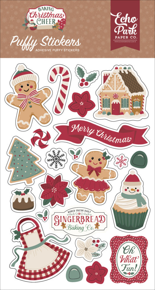Echo Park Puffy Stickers, Baking Christmas Cheer