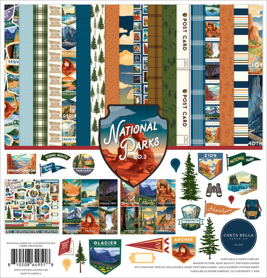 Carta Bella National Parks No 2 12x12 Collection Kit