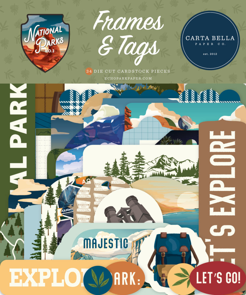 Carta Bella National Parks No 2 Frames & Tags