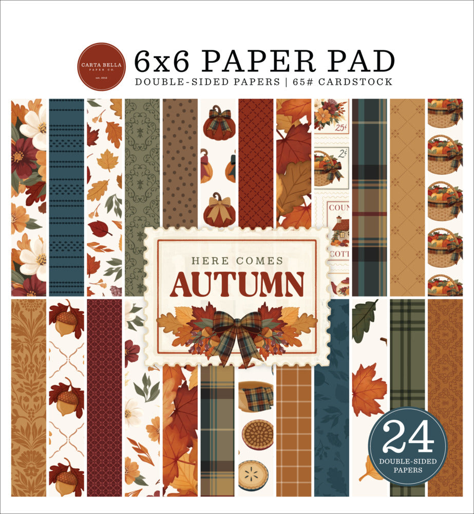 Carta Bella 6x6 Paper Pad, Here Comes Autumn