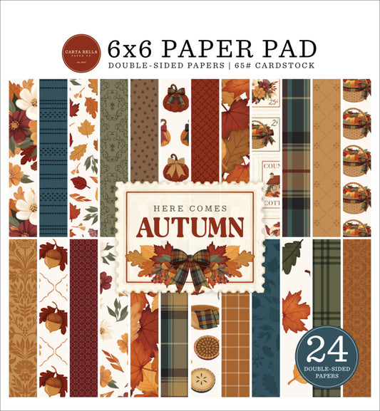 Carta Bella 6x6 Paper Pad, Here Comes Autumn