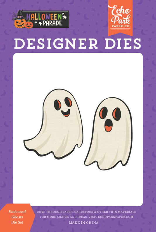 Echo Park - Die, Halloween Parade - Embossed Ghosts