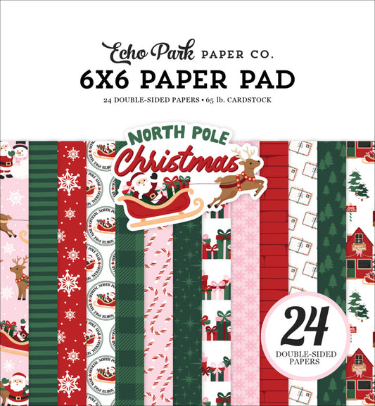 Echo Park 6X6 Paper Pad, North Pole Christmas