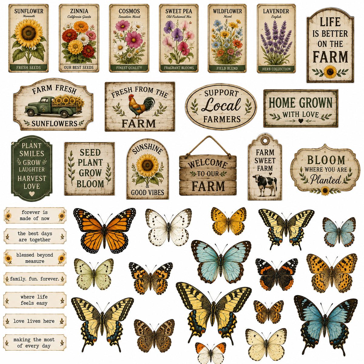 Prairie Paper Studio - Sunflower Fields - Ephemera 4