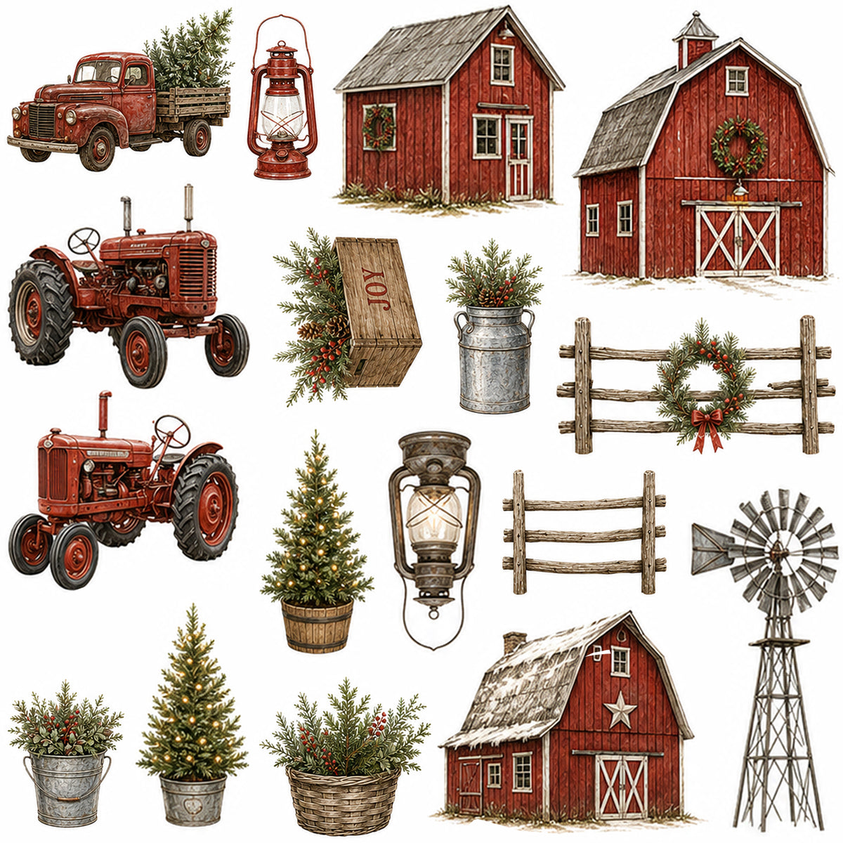 Prairie Paper Studio Farmhouse Christmas - Ephemera 4