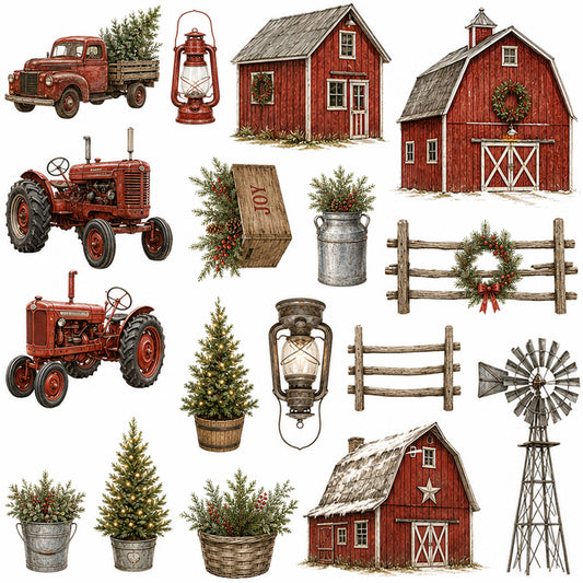 Prairie Paper Studio Farmhouse Christmas - Ephemera 4