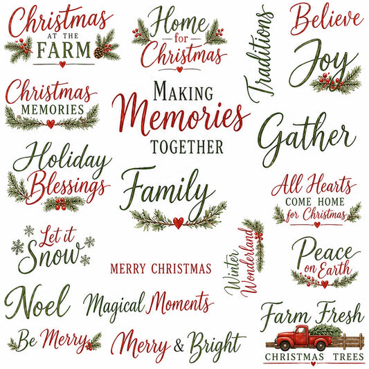 Prairie Paper Studio Farmhouse Christmas - Ephemera 7