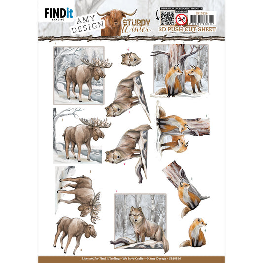 Sturdy Winter 3D Push Out Sheet