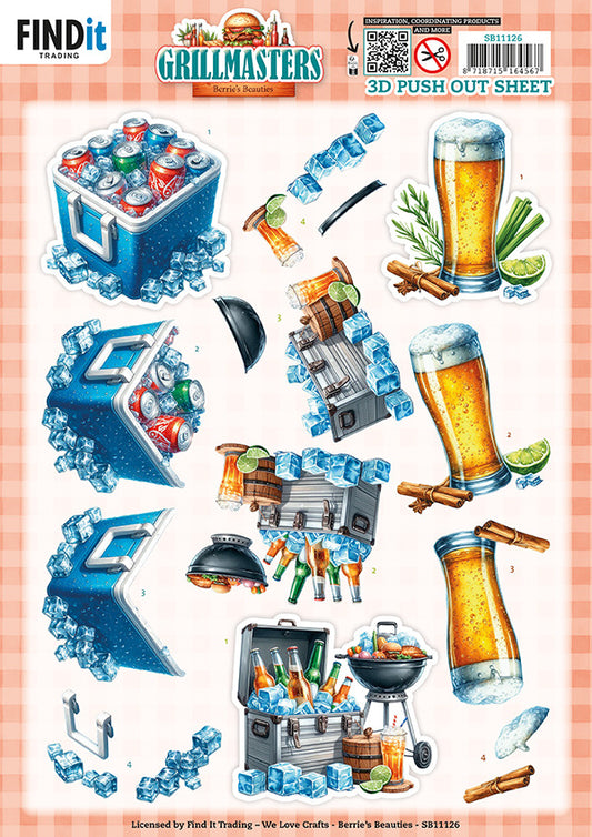 Find It Trading 3D Push Out Sheet - Grillmasters