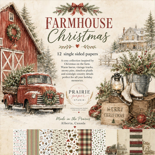 Prairie Paper Studio 12x12 Collection - Farmhouse Christmas