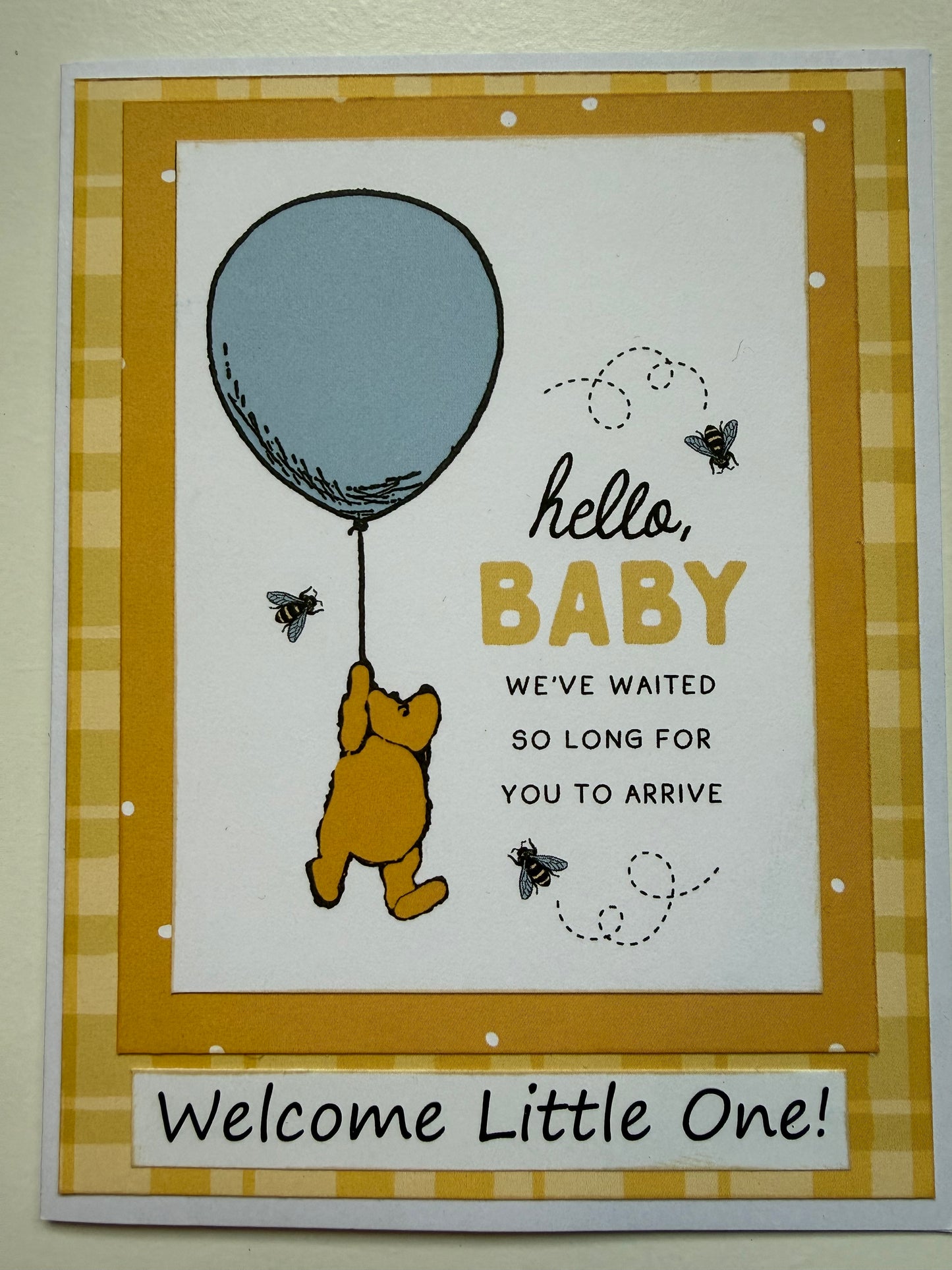 Pooh Baby Card Kit