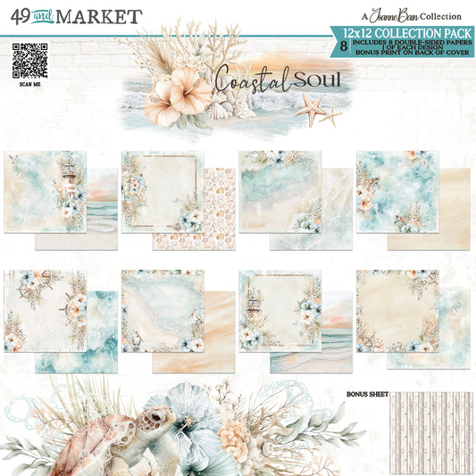 49 & Market Joanne Bain 12x12 Coastal Soul Collection Pack