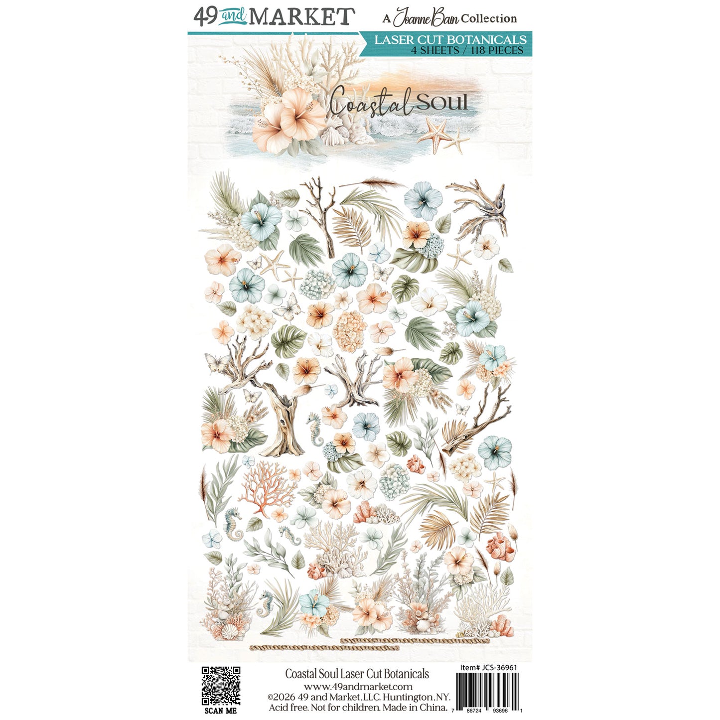49 & Market Joanne Bain Coastal Soul Laser Cut Botanicals