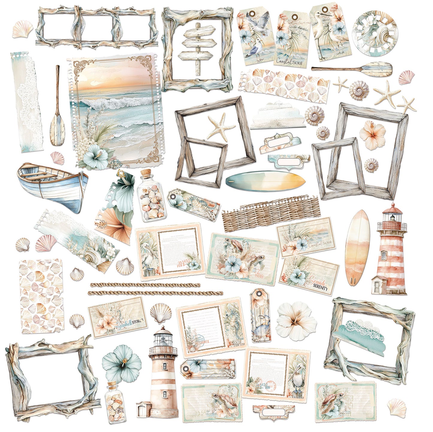 49 & Market Joanne Bain Coastal Soul Die-Cut Elements