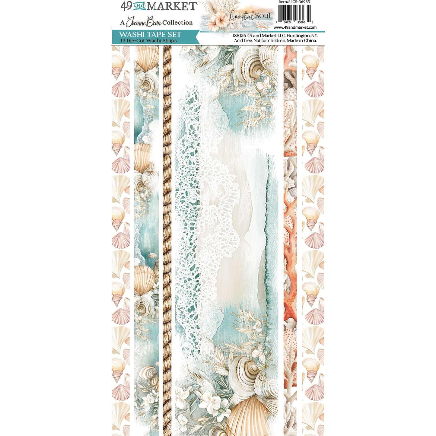 49 & Market Joanne Bain Coastal Soul Washi Tape Set