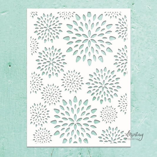 Mintay Papers - Stencil - Aster Flower