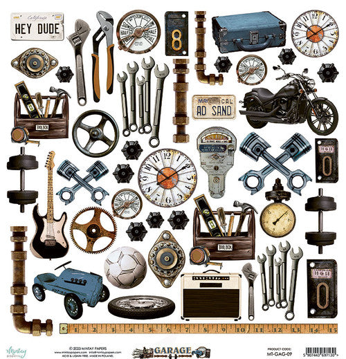 Mintay Papers - Garage - Die Cut Sheet