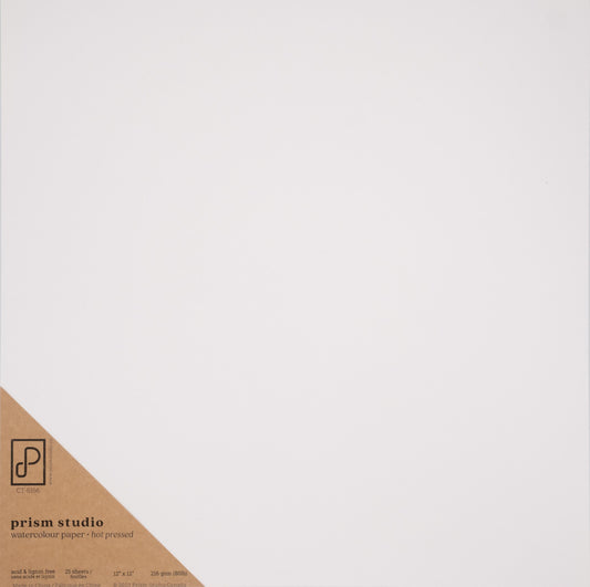 Prism 12X12 Hot Pressed Watercolour Paper (1 sheet)