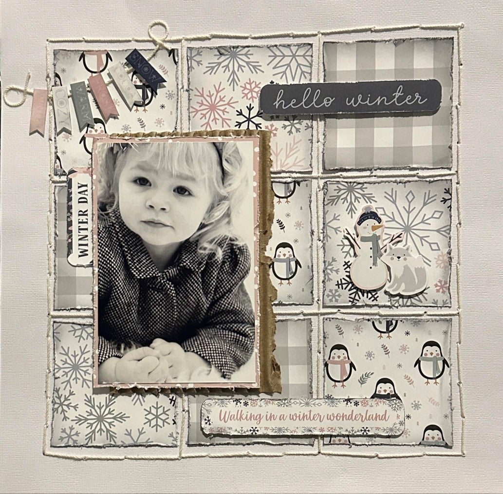 Winterland Scrapbook Page Kit