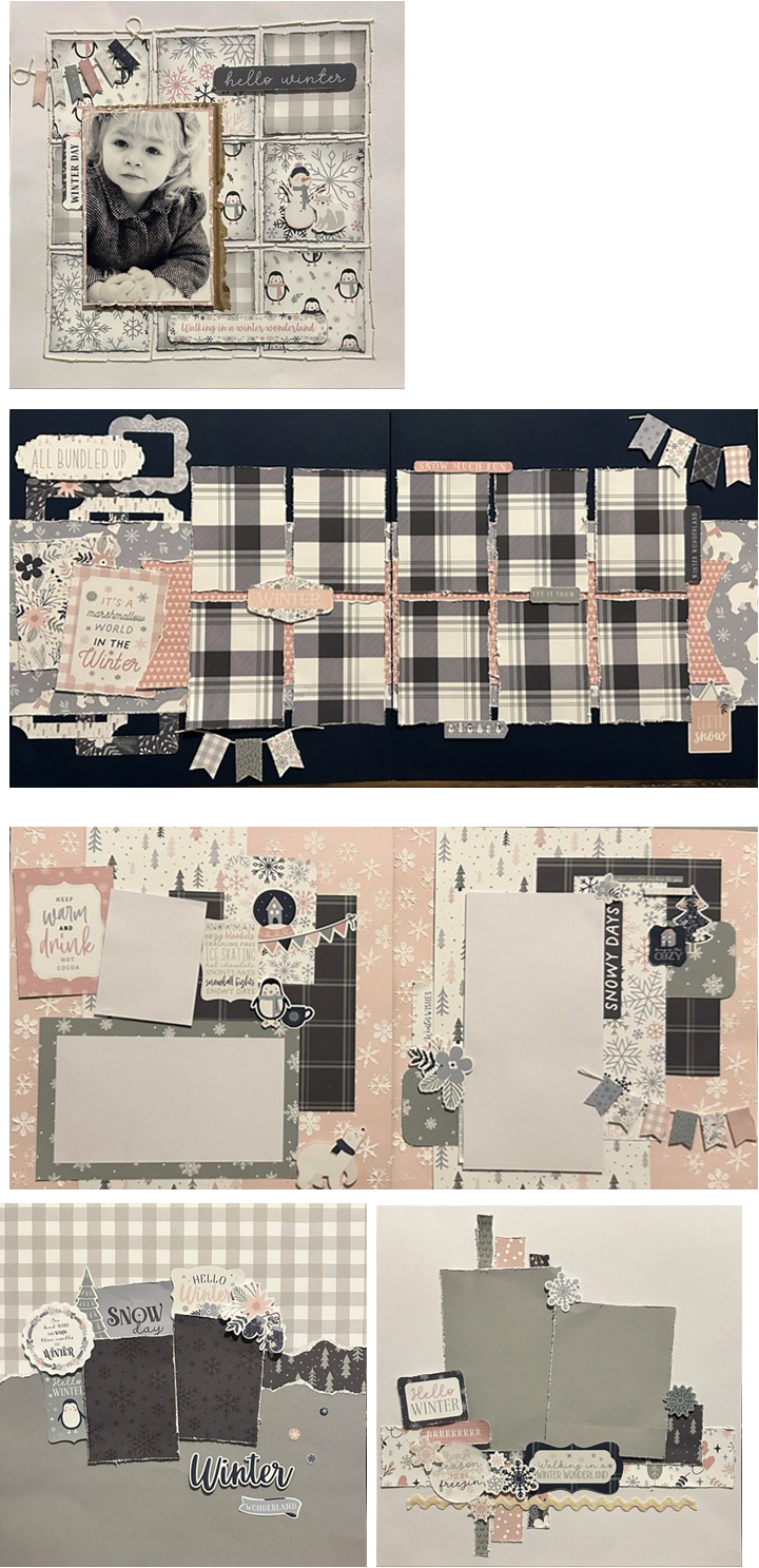 Winterland Scrapbook Page Kit