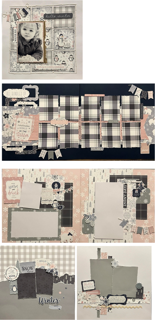 Winterland Scrapbook Page Kit