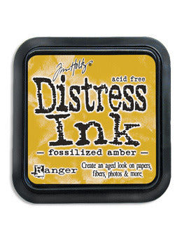 Tim Holtz Distress Ink Pad, Fossilized Amber