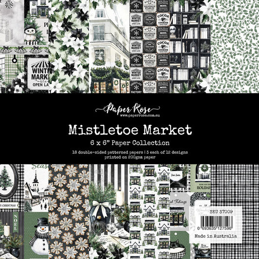 Paper Rose Mistletoe Market 6x6 Paper Collection