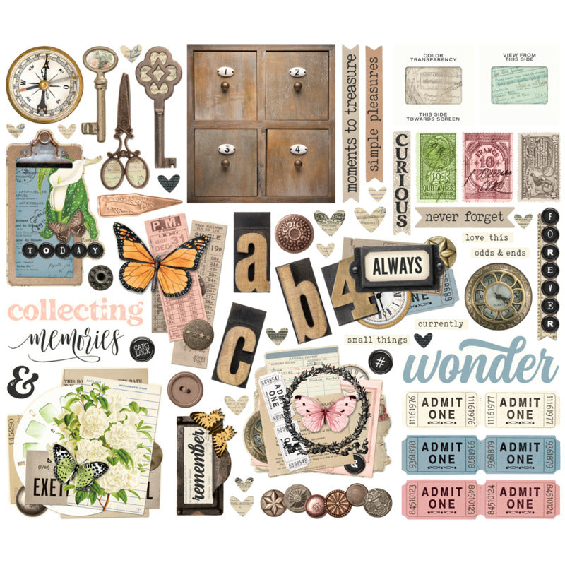 Simple Stories Bits & Pieces, Simple Vintage Junk Drawer