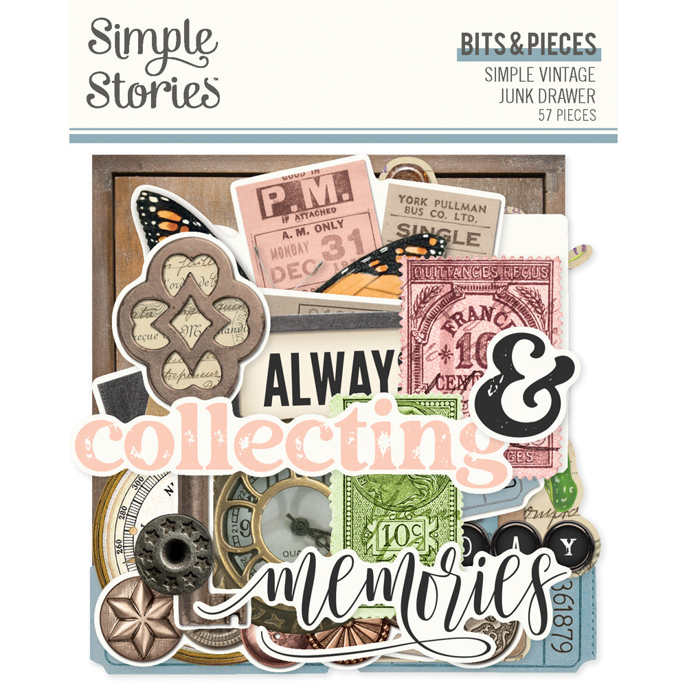Simple Stories Bits & Pieces, Simple Vintage Junk Drawer