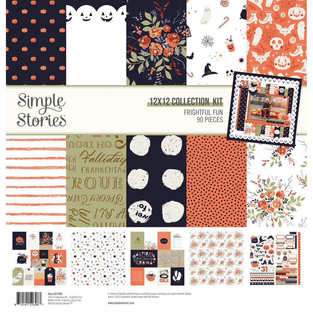 Simple Stories 12X12 Collection Kit, Frightful Fun