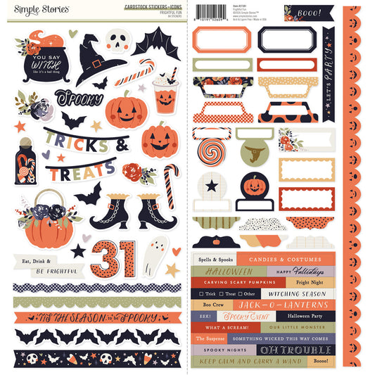 Simple Stories Cardstock Stickers (Icon), Frightful Fun