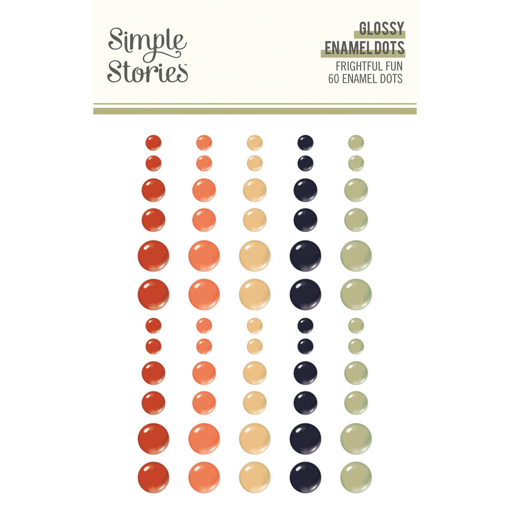 Simple Stories Enamel Dots, Frightful Fun
