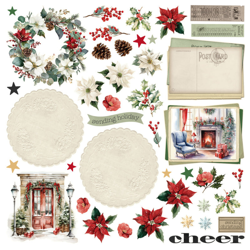 Simple Stories Simple Vintage Old-Fashioned Christmas Card Kit