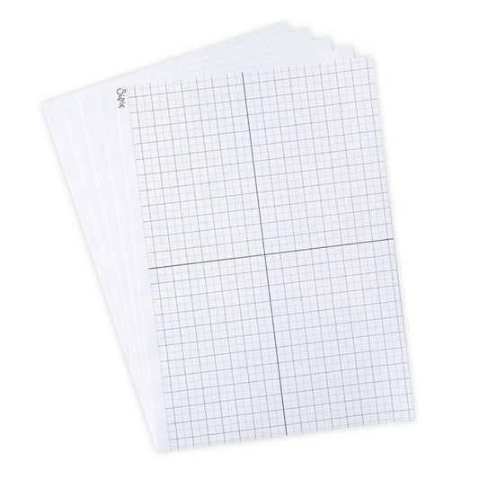 Sizzix Sticky Grid Sheets, 8 1/4" x 11 5/8" (5 Pack)