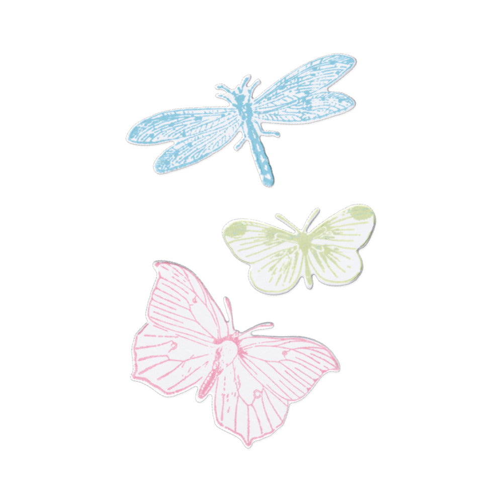 Sizzix 49 & Market Framelits Die Set w/Stamps, Engraved Wings