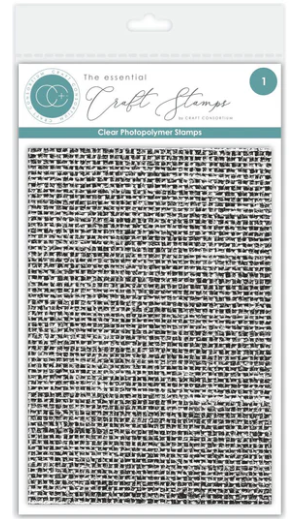 Hessian Texture Clear Photopolymer Stamp