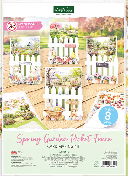 Spring Garden Picket Fence Card Making Kit