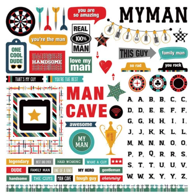PhotoPlay You're the Man Sticker Sheet