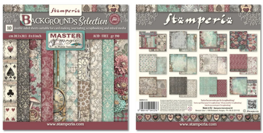 Stamperia Master of Magic Backgrounds Selection 8x8