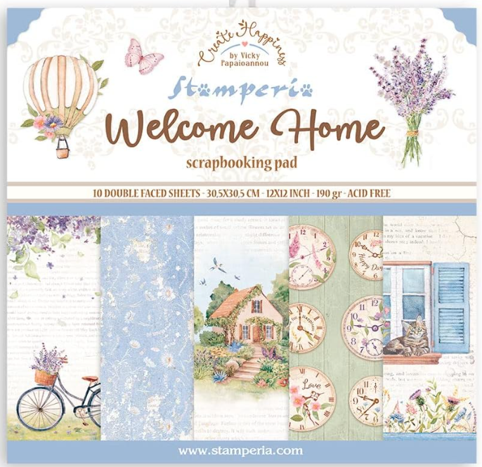 Stamperia - Create Happiness - Welcome Home Scrapbooking Pad 12x12
