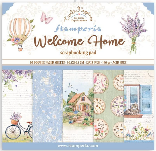 Stamperia - Create Happiness - Welcome Home Scrapbooking Pad 12x12