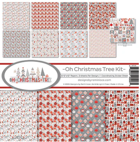 Reminisce Oh Christmas Tree 6x6 Paper Pack