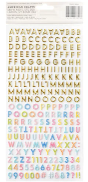 Thickers Paige Evans Adventurous Thicker Foam Alphabet Stickers 494/Pkg
