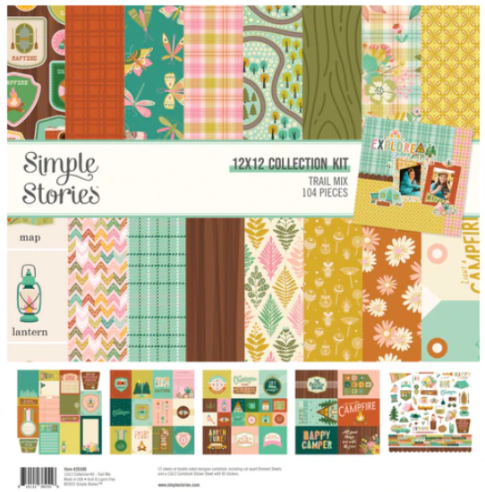 Simple Stories Trail Mix 12x12 Collection Kit with Bits & Pieces