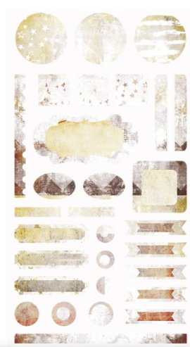 7 Dots Design 6x12 Element Sticker - Dreamscapes